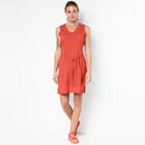 NWOT, JACK WOLFSKIN "Hot Coral" "Tioga Road" UV Dress - XS